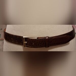 Martin Dingman Mocha Alligator Emboss Leather Casual Business Everyday Belt 45in